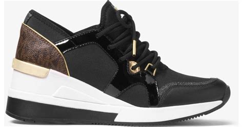 michael michael kors liv logo mixed media trainer|Amazon.com: Michael Kors Liv Trainer Sneakers.